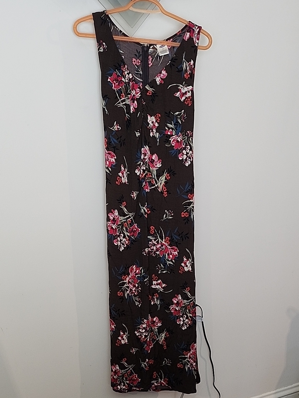 Old Navy Vintage Y2K Floral Slinky Dress